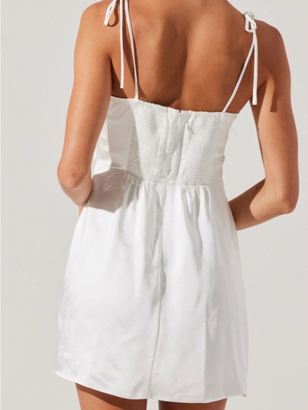 Astr White Floral Appliqué Mini Dress - Picture 2 of 2